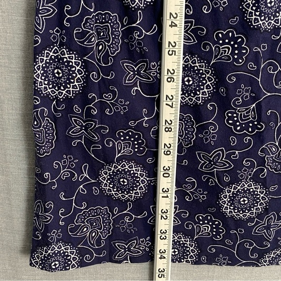 Reitmans Halter Neck Sundress Blue Paisley Cotton Sz 13 - Picture 10 of 10